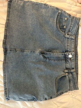Classic Denim Mini Skirt - Light Blue